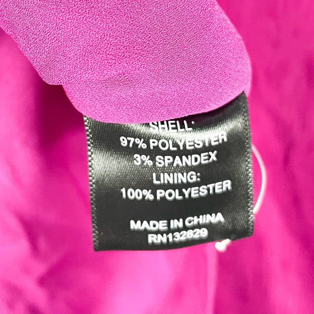 NBD Atlas Mini‎ Dress Pink Fuchsia Halter Keyhole Split Sleeveless Sash Sz M - Picture 9 of 11